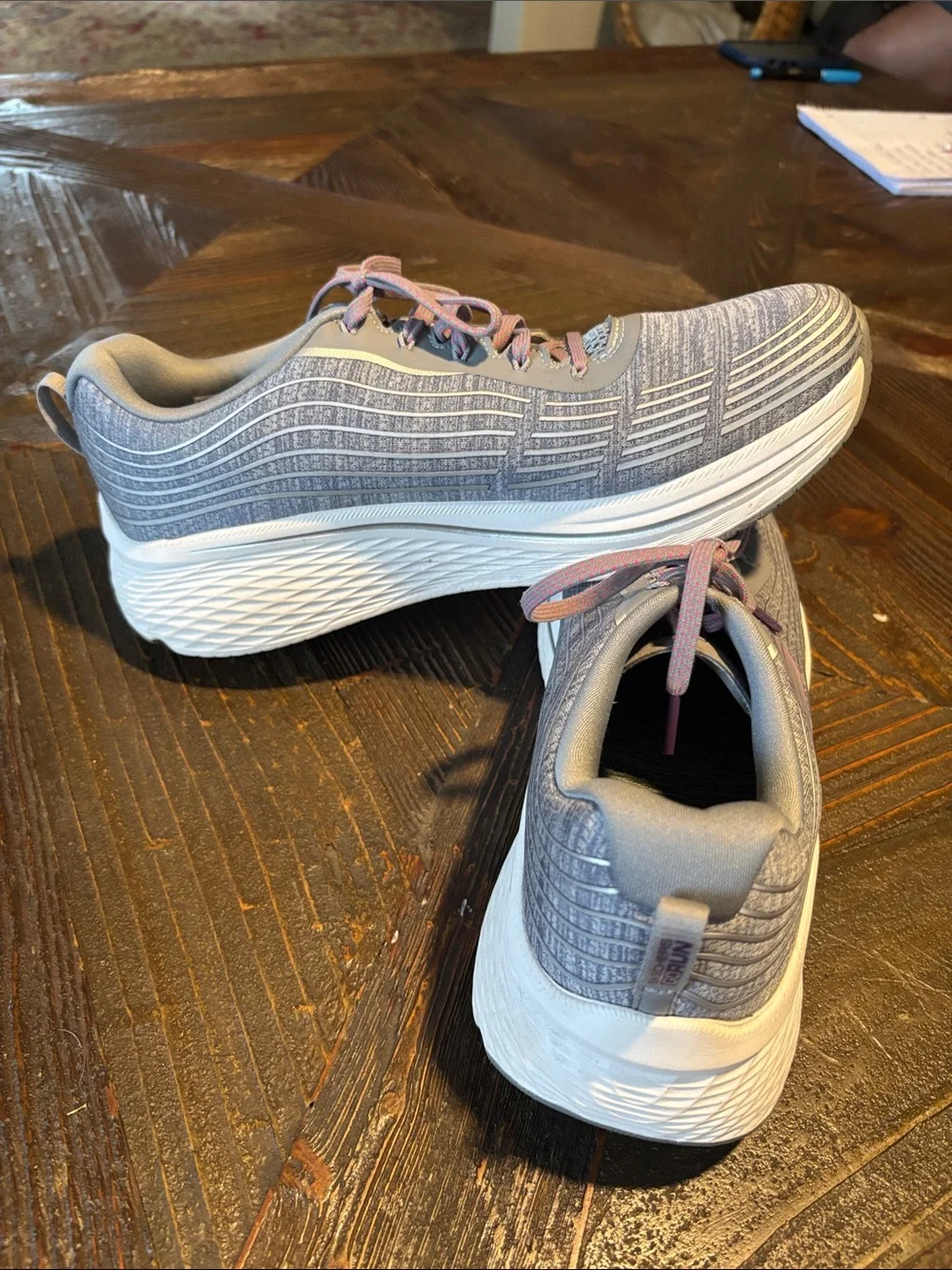 Skechers Light Gray Athletic Sneakers with Lavender Accents-NWOT or Box